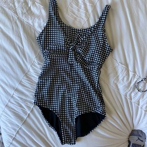 Black Check One Piece